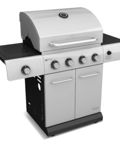 MASTER Chef Elite 4-Burner Convertible Propane Gas BBQ Grill For Sale