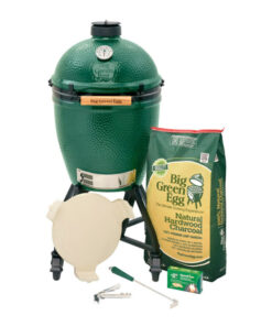 Large Big Green Egg in an intEGGrated Nest+Handler Package For Sale