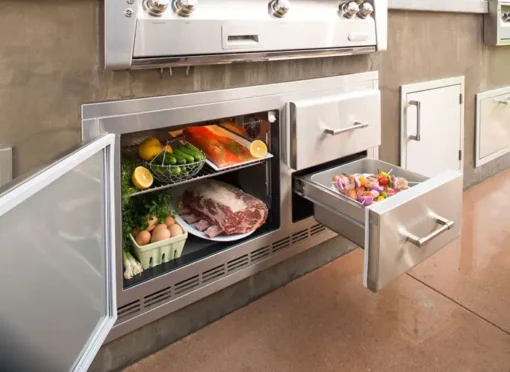 Alfresco 42-Inch 7.2 Cu. Ft. Under Grill Outdoor Rated Refrigerator